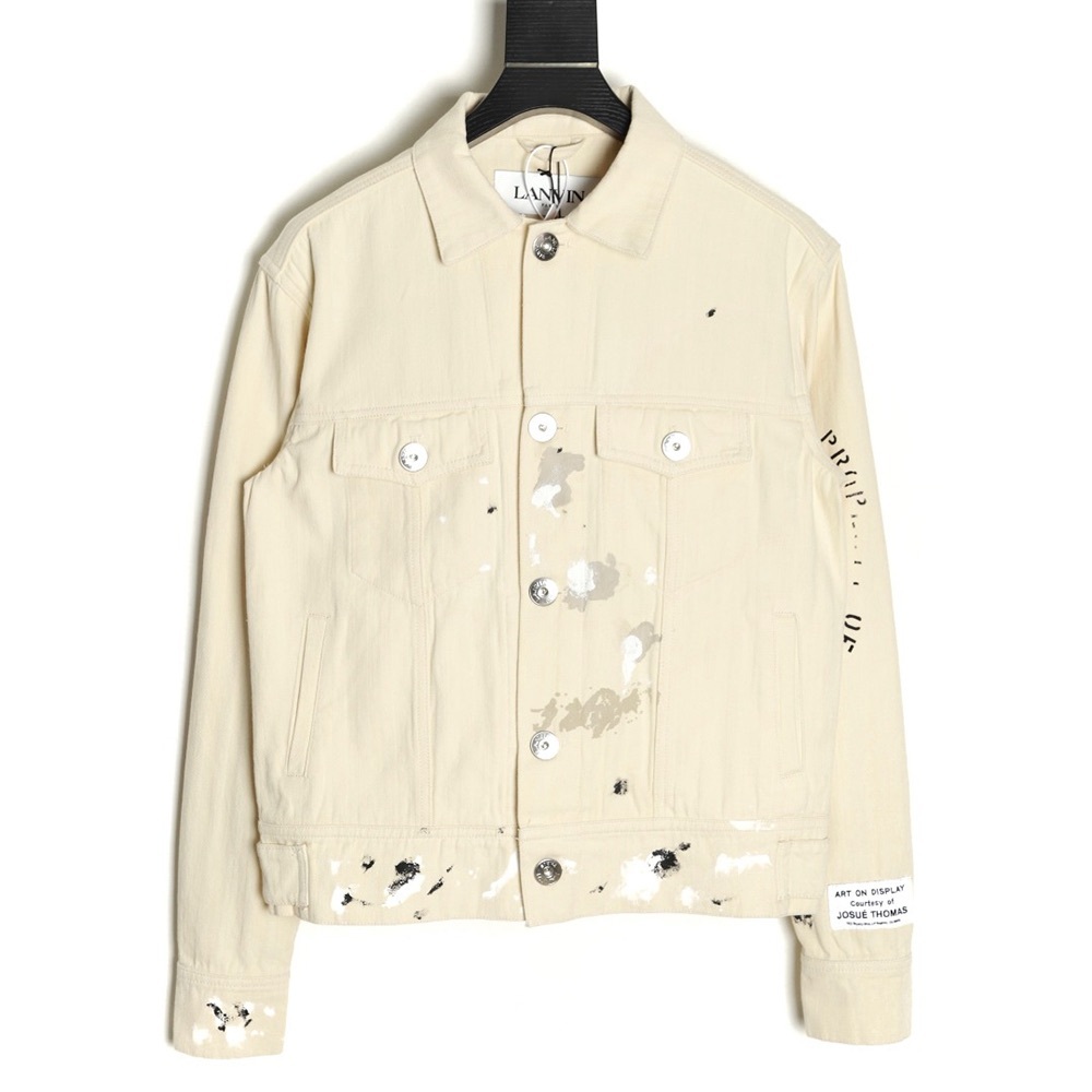 Lanvin x Gallery Dept. Denim Jacket With Paint Marks
